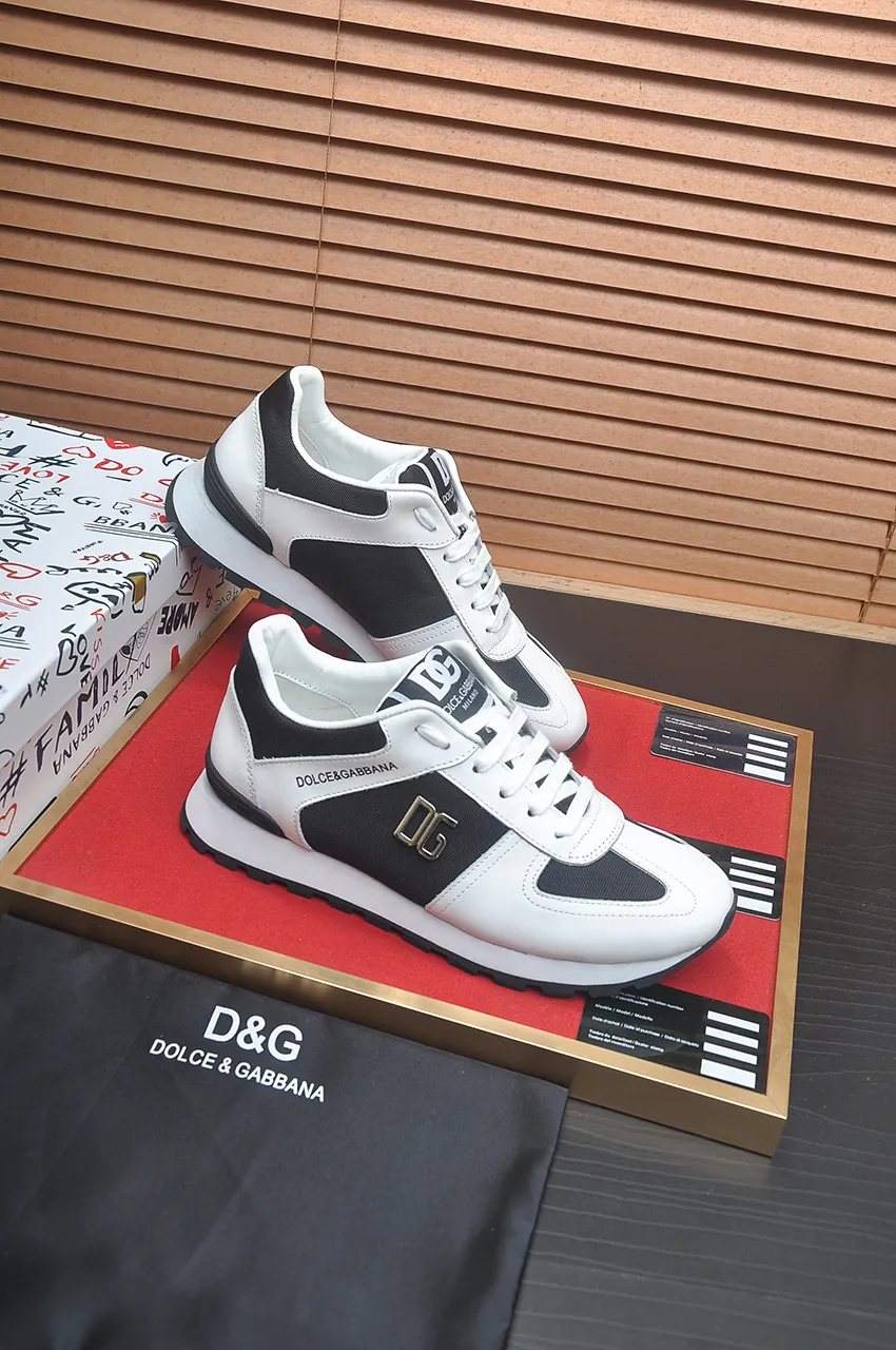 Men's shoes 💰440💶[D&G] High-end quality Product trademark: DG "Dolce & Gabbana*" low-top sneakers Product material: imported ^_^ cowhide upper, cotton silk lining, original outsole Regular size: 38-45 (customized in 45)